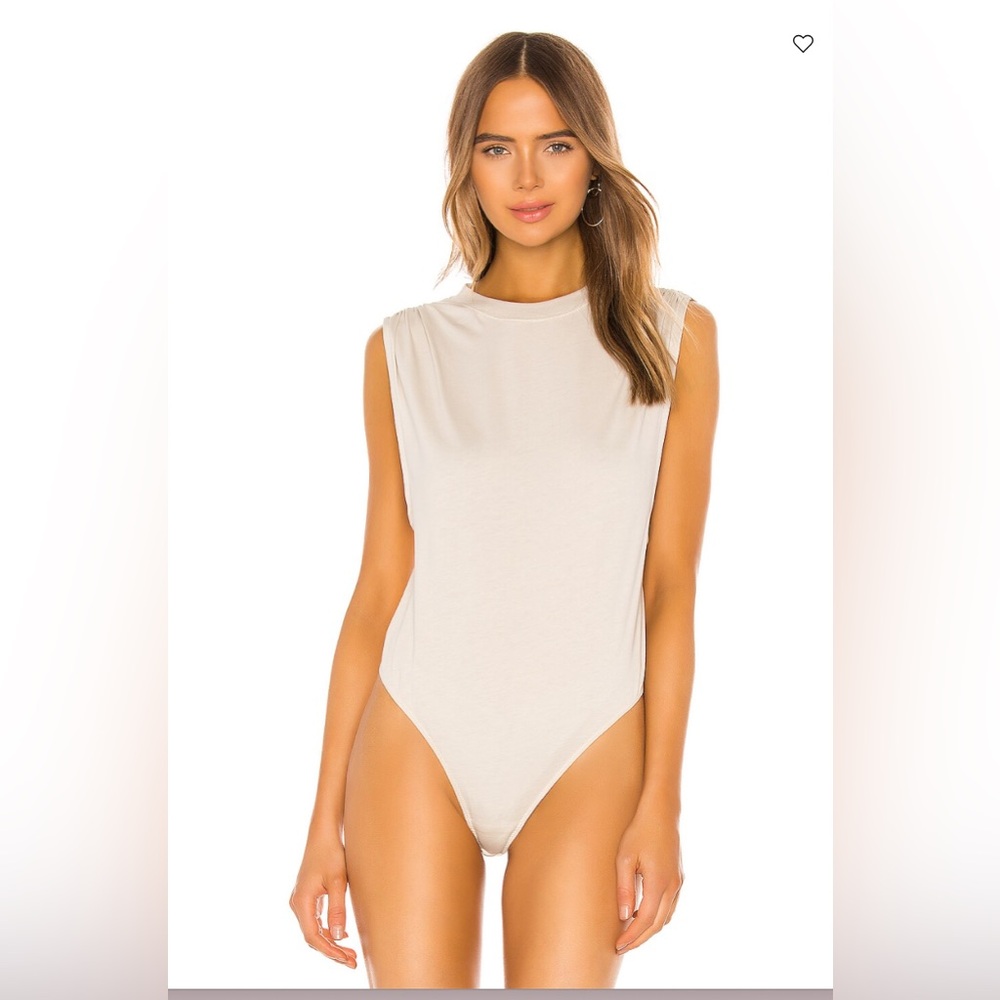 GRLFRND REVOLVE Dillon Bodysuit Revolve Jersey in Taupe